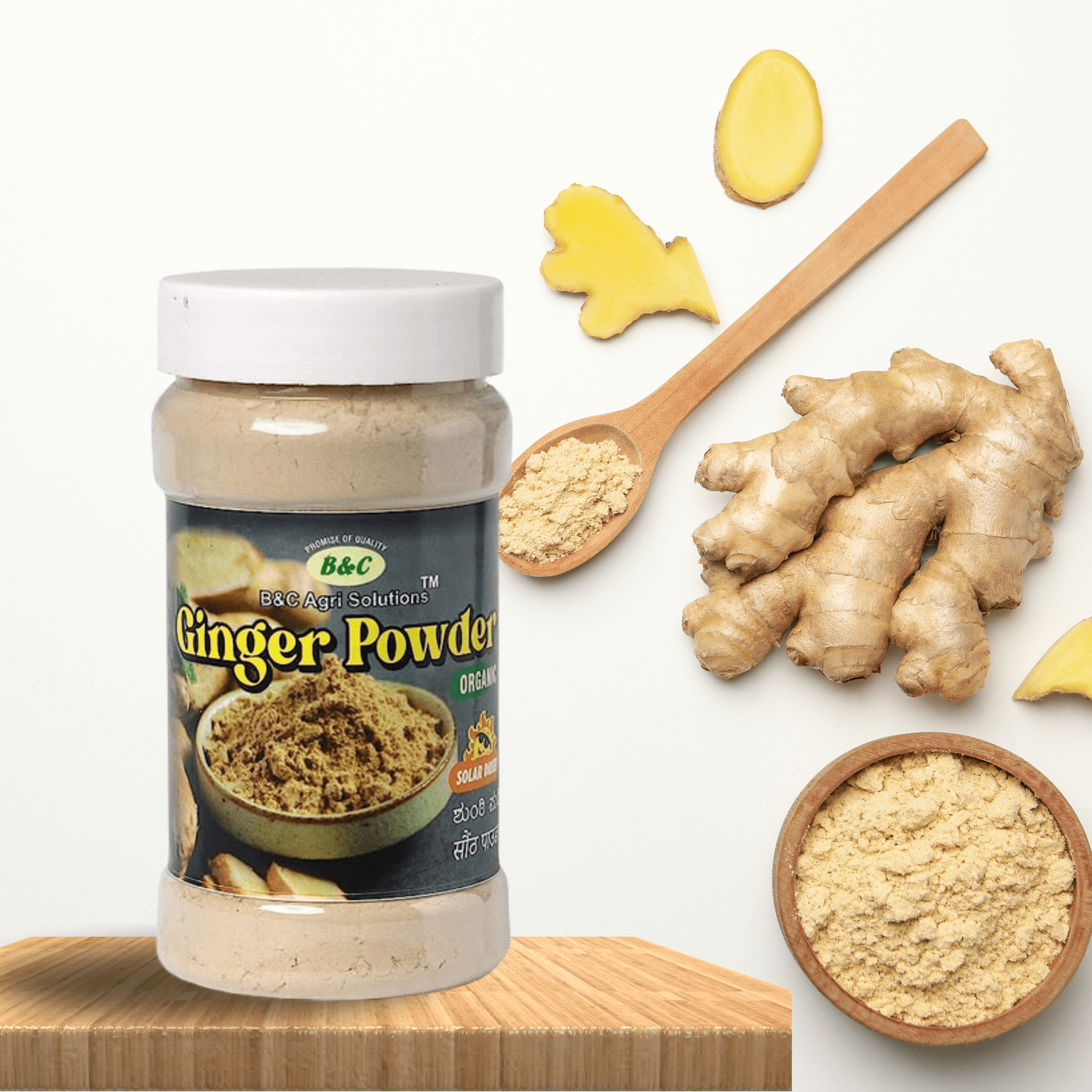 B & C Agri Solutions Organic Ginger Root Powder + B & C...
