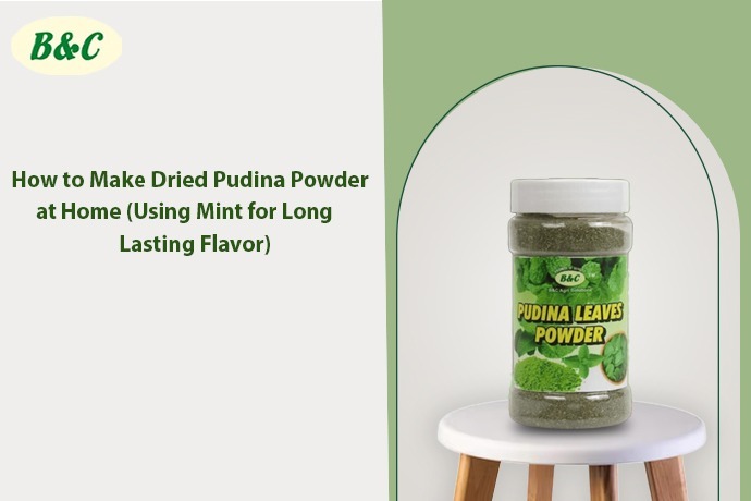 How to Make Dried Pudina Powder at Home (Using Mint for Long Lasting Flavor)
